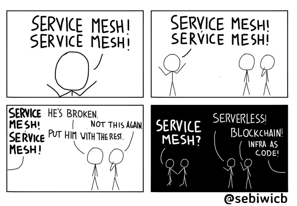 sebiwicb's tweet image. Service mesh =&amp;gt; sebiwi.github.io/comics/service…
