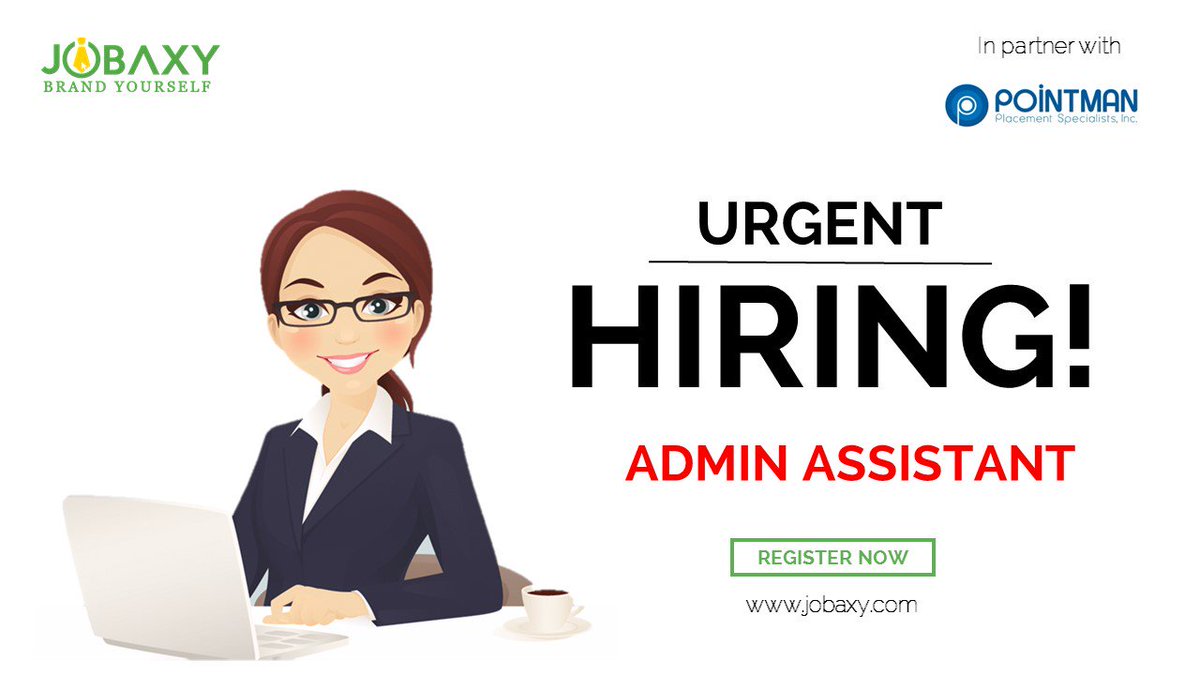 Jobaxyin's tweet photo. Hi Job-seekers!
We are looking for ADMIN ASSISTANT
Register Now : https://t.co/e6VfhZAoja
Job Description:
https://t.co/7uDMxL2DFf
Any inquiries, please message/ call us:
Globe: +639157824915
Sun: +639322549007
#Jobaxy #JobHiring #PhilippinesJobs https://t.co/XCFCFfq5FT