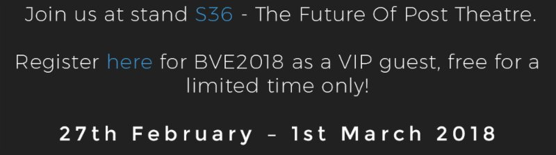 SohoEditors's tweet photo. Our latest newsletter includes FREE VIP Tickets for #BVE18
#postproduction #FCPXWorld https://t.co/76TQk6I0Uq https://t.co/egi9mTIQy3