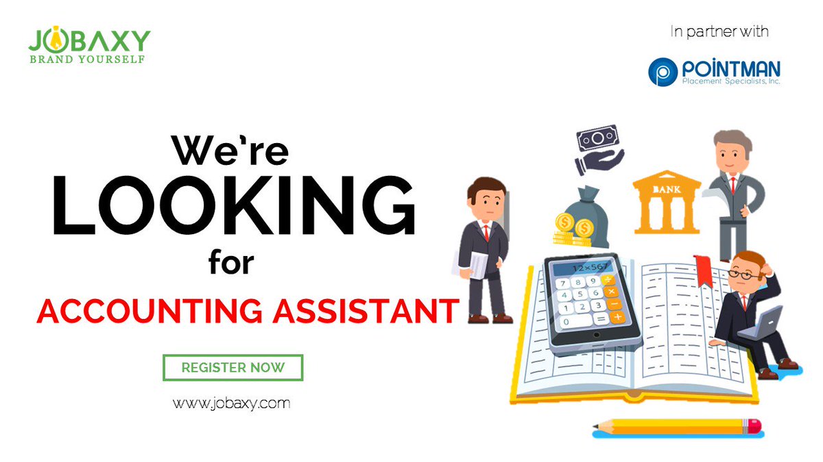 Jobaxyin's tweet photo. ATTENTION TO ALL JOBSEEKERS!
We're Looking for ACCOUNTING ASSISTANT!!!
Register Now : https://t.co/e6VfhZAoja
https://t.co/xN8hwy5obl
Any inquiries, please message/ call us:
Globe: +639157824915
Sun: +639322549007
#Jobaxy #JobHiring #PhilippinesJobs https://t.co/cGCHeSfb9Z