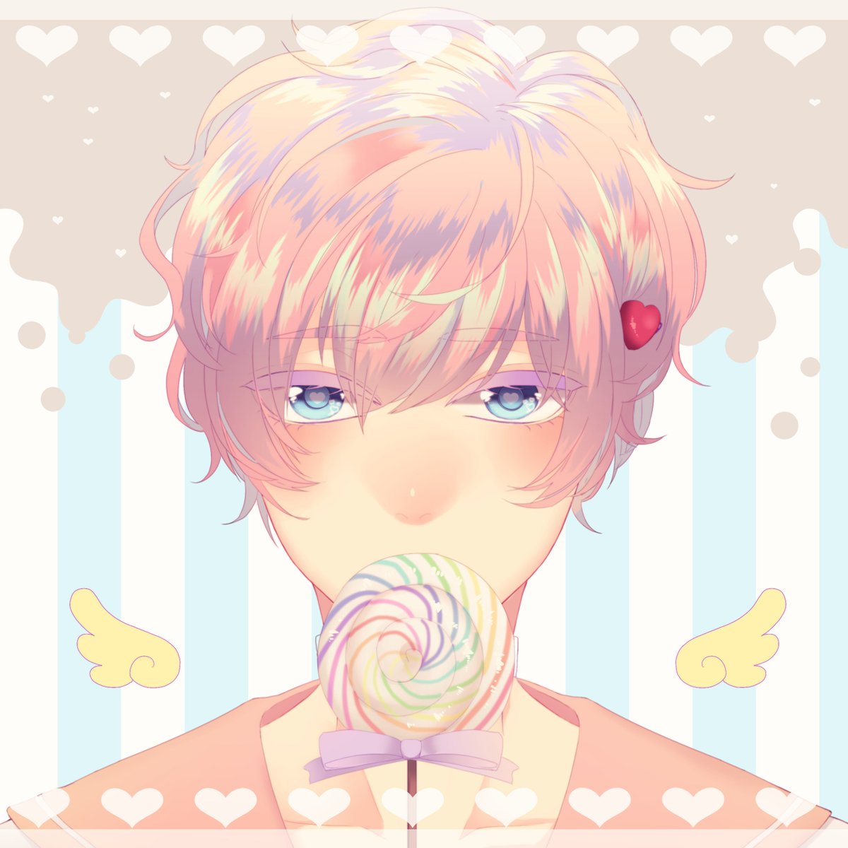 仲津 ゆめかわいい男の子を描きました