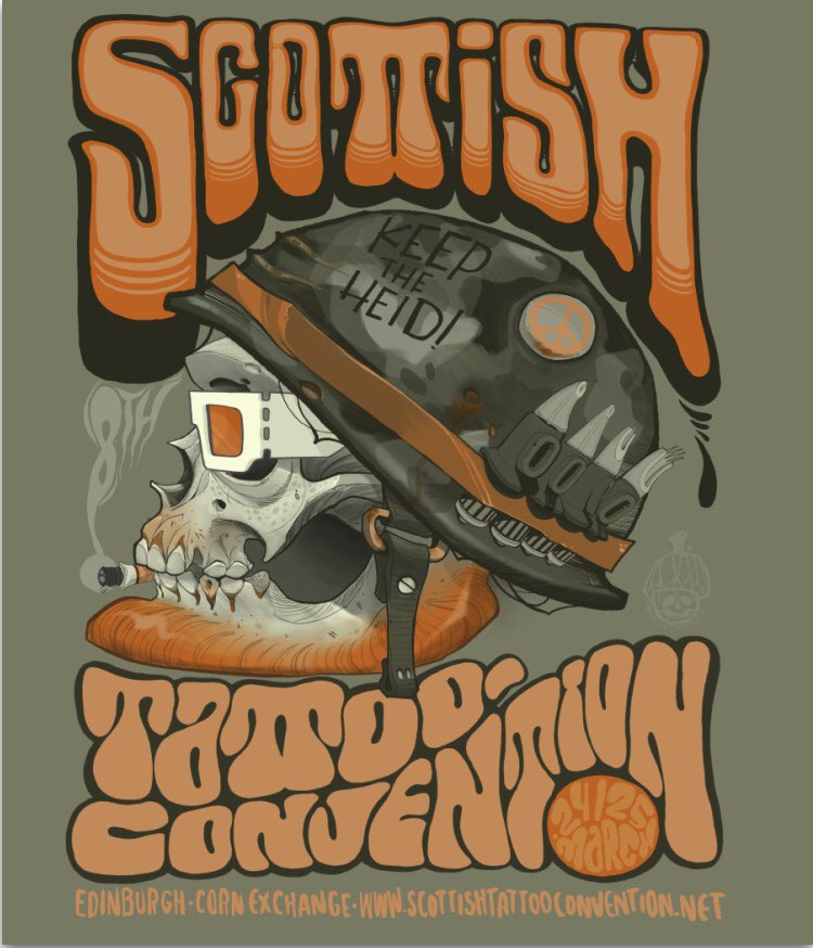 ML2Promotions's tweet image. March 24th &amp;amp; 25th at @Ed_CornExchange See ya there! Poster by @marcus_tattoos of @bathsttattoo , Glasgow.