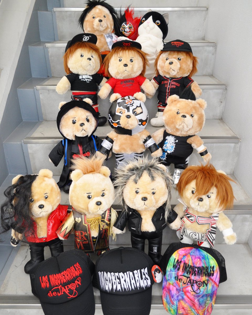 ナチュラルネイビー まねくま新日本プロレス - ぬいぐるみ