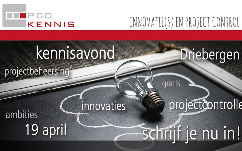 BlogPCO's tweet image. Dit jaar staat onze PCO kennisavond in het teken van 'Innovatie(s) en Project control'. Bij 'innovatie' heeft iedereen wel een beeld. Maar wat houdt innovatie voor het vakgebied Project control in? Wil je meepraten over Innovatie(s) en Project control? Meld je dan aan!