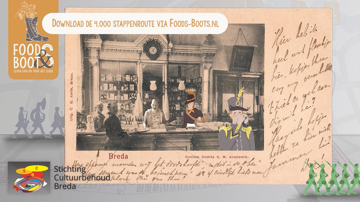 marnixvdvijver's tweet photo. Bezoekers van de interactieve expositie Foods & Boots kunnen zich laten vereeuwigen in oude ansichtkaarten. Onze #LiveStudioExperience software in actie. #CultuurbehoudBreda @ProvincieNB #WeAreFood https://t.co/oIwZARsBkZ