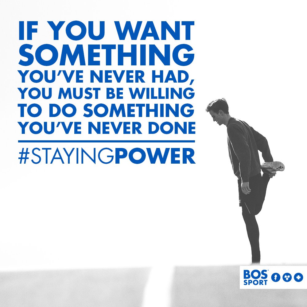 Start your week right. 

#GoBOS
#BOSsport
#stayingpower
#mondaymotivation