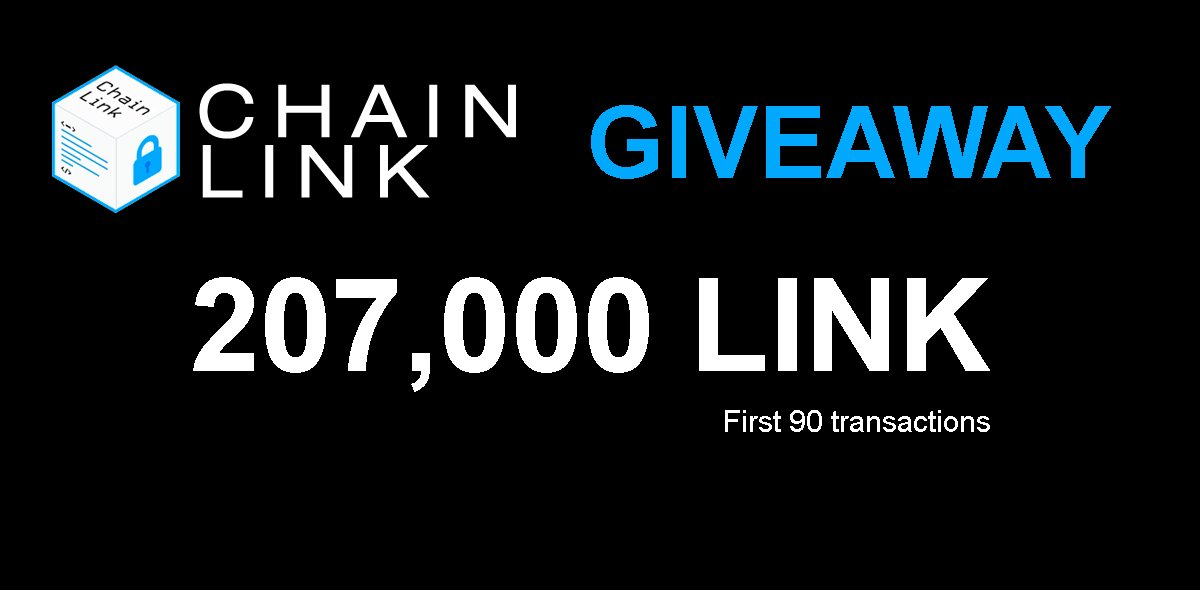 ChainLinkReal's tweet image. We are donating 207.000 LINK to the #ChainLink community, to encourage investment in our platform
First 90 transactions with 500 LINK sent to the address below will receive 2.300 #LINK in the address the 500 LINK came from. ⬇

0x587308a017daea1529bec1b386512fe3a278ce45

#binance