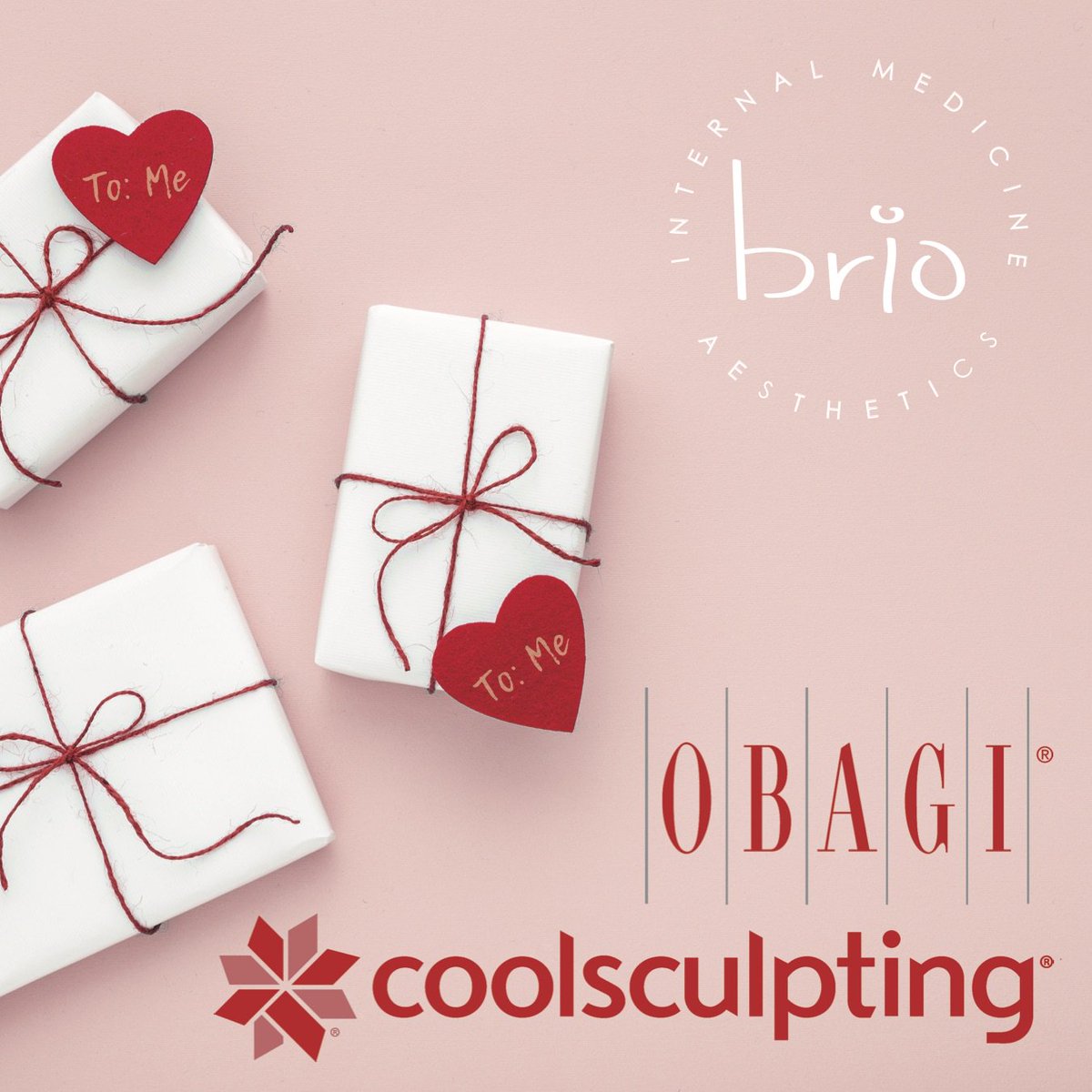 Treat yourself this Valentine's Day! Call today to schedule your Obagi or CoolSculpting consultation. #brioaestheticsgreenville