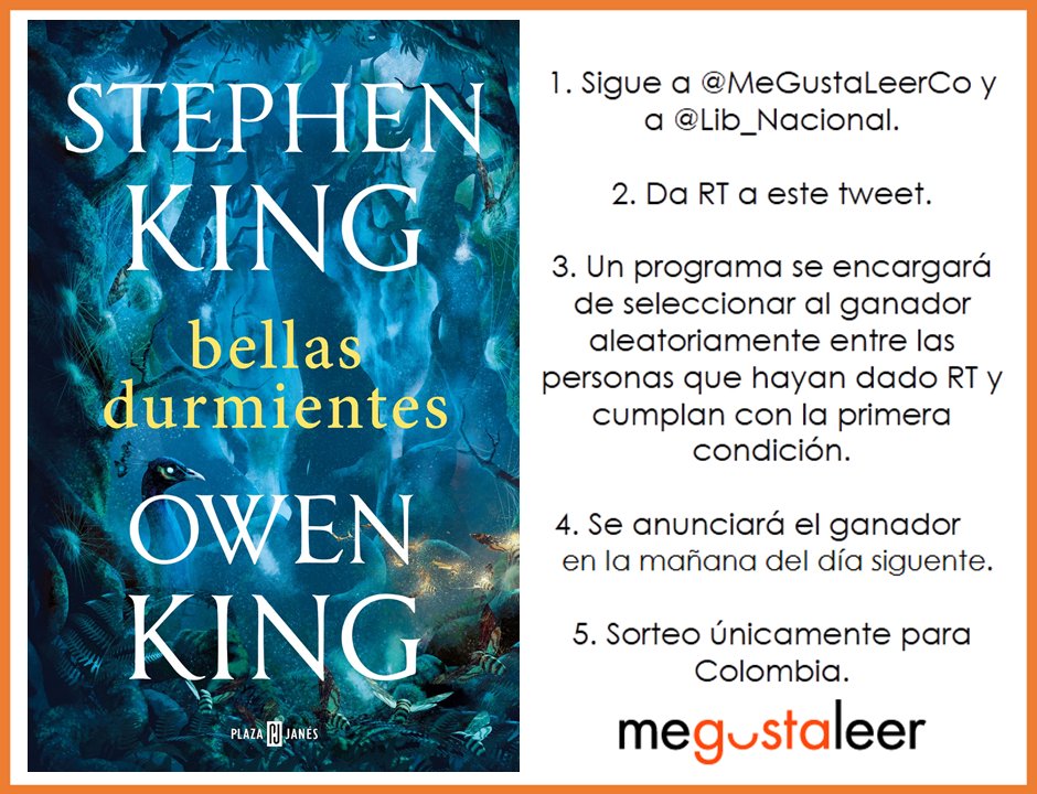 Penguinlibrosco's tweet photo. #UnLibroPorDía RT y seguir a @MeGustaLeerCo y @Lib_Nacional para ganar #BellasDurmientes de @StephenKing y @OwenKingWriter. https://t.co/SiHy6mtjEl