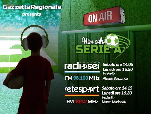 📻Oggi pomeriggio il primo appuntamento con #nonsoloseriea
⏰ Dalle 16.30 in diretta su @retesport e <a href="/radiosei/">RadioseiLazio</a>
Segui la DIRETTA sulla nostra pagina Facebook