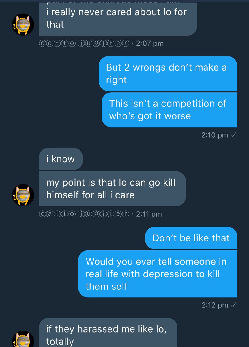 Messier_110's tweet photo. Look, jupiter has gotten involved in as much drama as anyone, the nebula thing and the Ceres thing, plus is a total prick. But yall don’t care. You know why. Anxiety, which is fine. But using it to guilt everyone into liking you is wrong. https://t.co/P6Ex191D5n