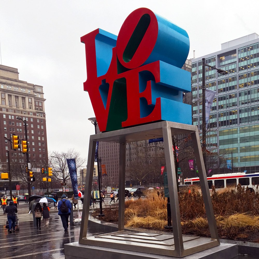 CreativePHL's tweet photo. Tomorrow morning, #LOVEontheMove will welcome the return of the LOVE sculpture with a parade through the city starting at 10:00am! Come celebrate #LOVEontheMove at the gathering sites along the route.

Parade details and timeline ➡️ https://t.co/XXZOxP4QYa https://t.co/AHmk3oQL5T