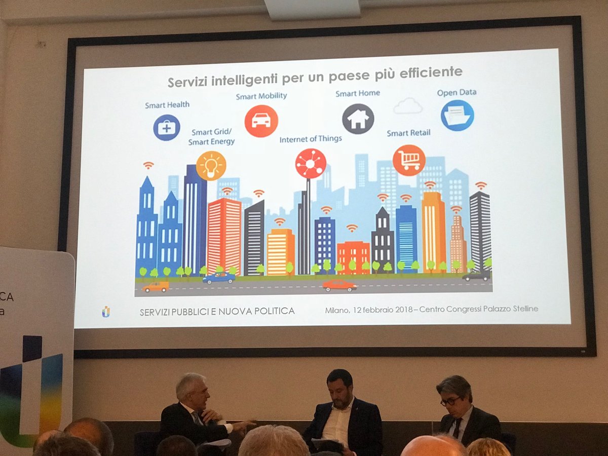 gmeduri's tweet photo. A #milano  @UTILITALIA confronto su servizi pubblici e nuova politica: Dialoghi su #energia #acqua #ambiente. Oggi il turno di  @matteosalvinimi https://t.co/CNgvpNzyov