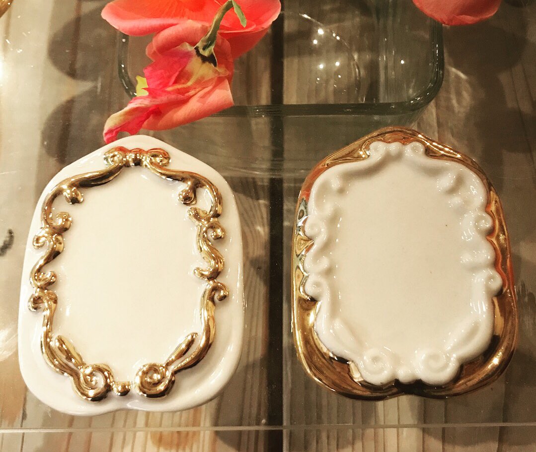 CapiGallery's tweet photo. ミニプレートに金を施してみたら、たくさんパターンが出来て、とっても楽しくなっちゃいました。
#capigallery #capi #shimonoseki #下関 #山口県 #miniplate #皆さま風邪にご注意下さい🤧 https://t.co/UFKZ9EcrAS