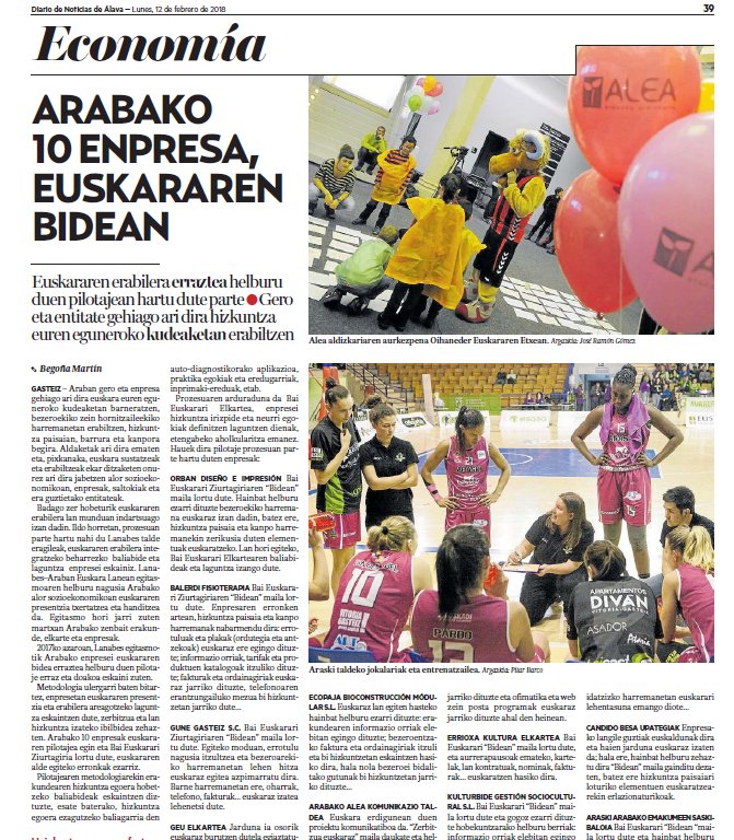 ikaslanaraba's tweet photo. "Arabako 10 enpresa, euskararen bidean". gaurko @NoticiasdeAlavan #Lanabes #BaiEuskarari https://t.co/bWacRD8Atm vía @lanabes @jakinbai @ikaslanaraba https://t.co/9Qrahipa96