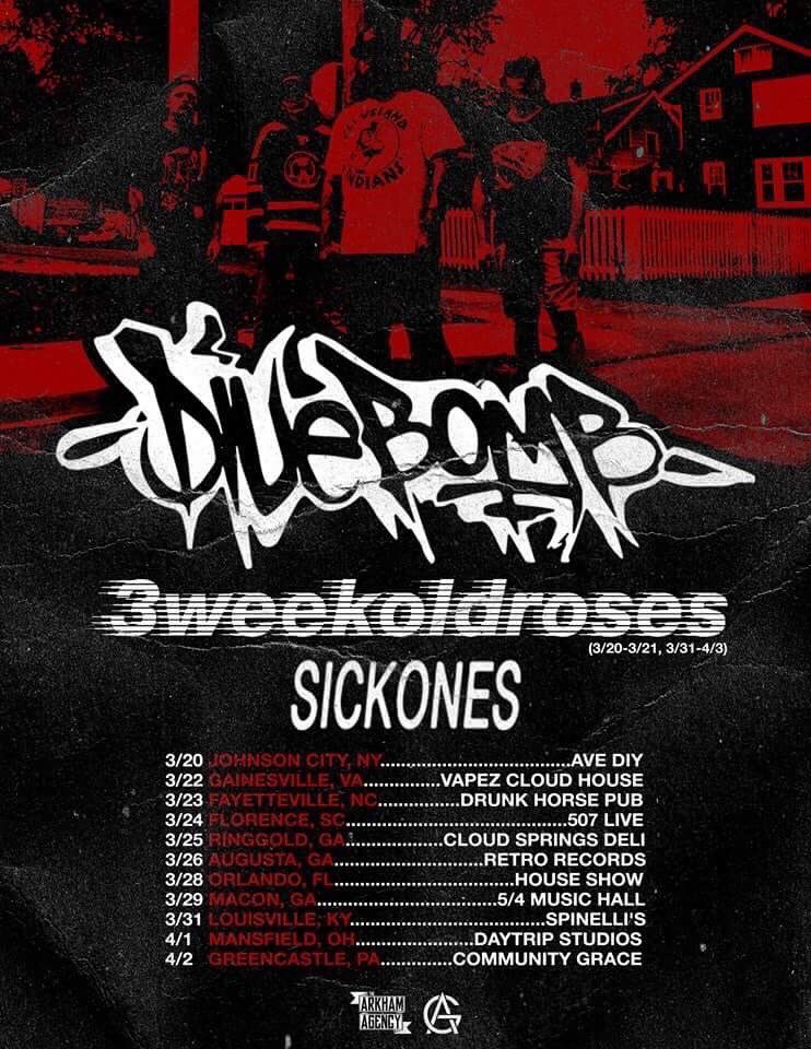 First up; our former guitarist Ben is frontman of a class hardcore band, <a href="/SICKONEShc/">SICKONES</a> who've just announced an America tour. FFO: hardcore, punk, big ass drummers, crazy bald frontmen.