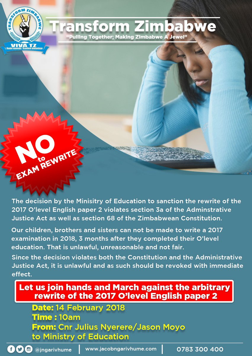 jngarivhume's tweet photo. For more than a decade now, these papers have been leaking. We have been silent and they thought it is okay. Now it has become a habit, and a punitive habit to our children and families. This Wednesday we stand up against this injustice #NotoExamRewrite #Notopaperleaks https://t.co/Sxz26LjdUZ