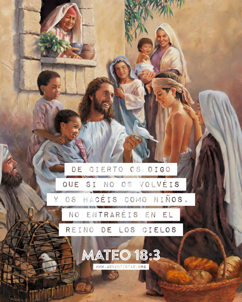 Pr_JaimePerez's tweet image. #Mt18|
Características de un niño:
🔹Dependencia total del Padre
🔹Inocencia
🔹Pureza
🔹Sin rencor
🔹Sencillez
🔹Sinceridad
🔹Alegría
Oremos para que Dios nos haga como niños!
“De cierto os digo, que si no os volvéis como niños, no entraréis en el reino de los cielos” (v 3)
#rpsp