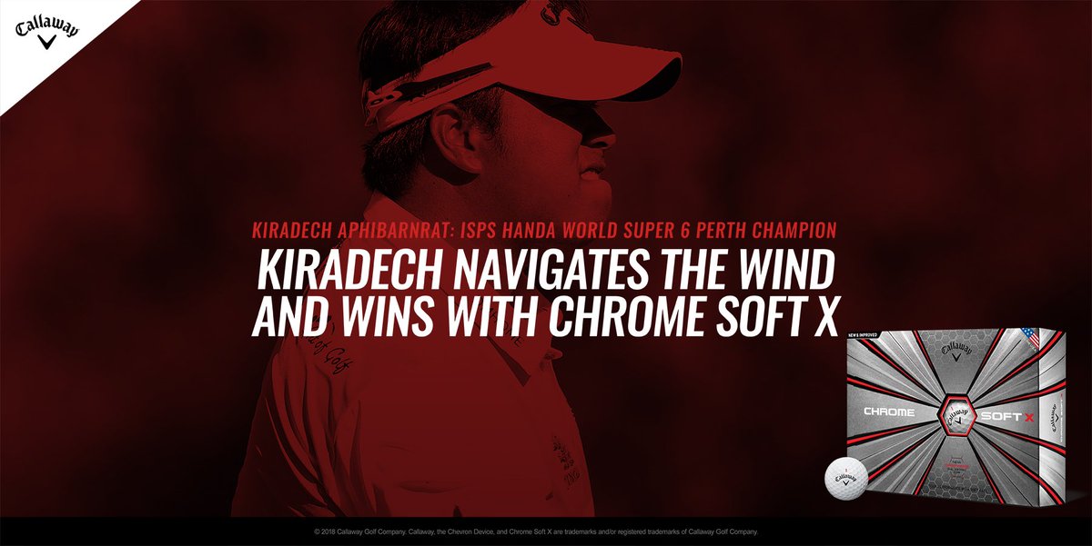 CallawayGolfEU's tweet image. The new #ChromeSoftX, with a Dual Soft Core engineered with #Graphene - used by @kiradech to win the #WS6Perth 

#TeamCallaway
