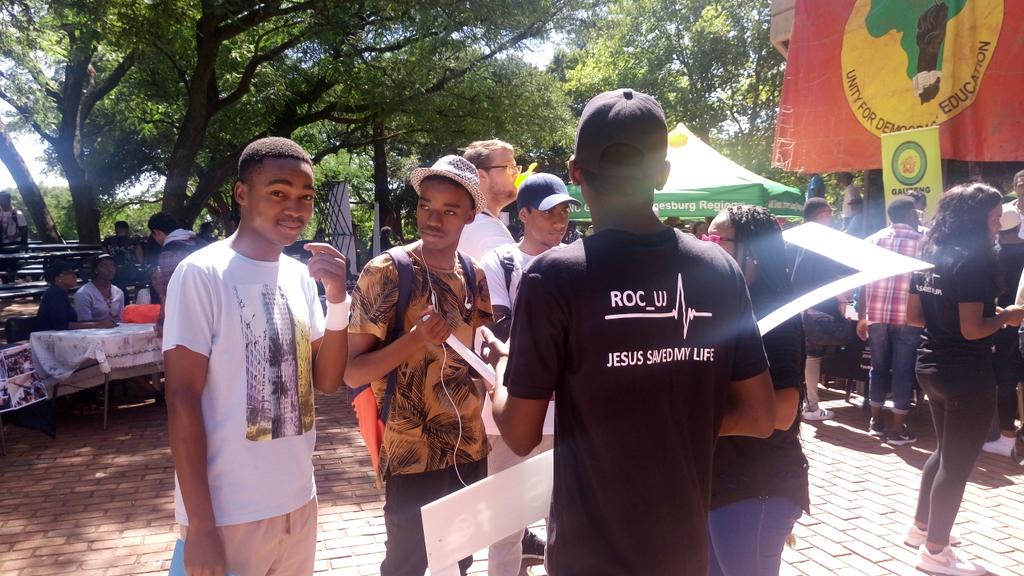ROC_UJ's tweet photo. #Day1 #SocietyWeek #ShameTheDevilWena Come #SignUp #AVOIDFOMO 
#RhemaIsOnCampus https://t.co/h9ceLTRd2W