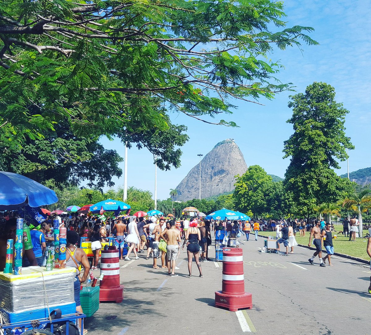 BZYCollective's tweet photo. Sugar Loaf casually in the background 😀 #rio #carnival https://t.co/JfZoUY782o