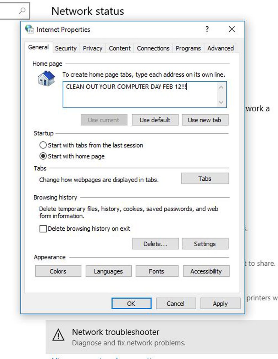 CFPCAPTAINCOOL's tweet image. CLEAN OUT YOUR COMPUTER DAY #computer #computerrepairtechnician #cookies #firewall #internetsecurity #ittech #malware #Microsoft #NETWORKS #temporaryfiles #trojan #Virus #windows b2s.pm/5pYZc6