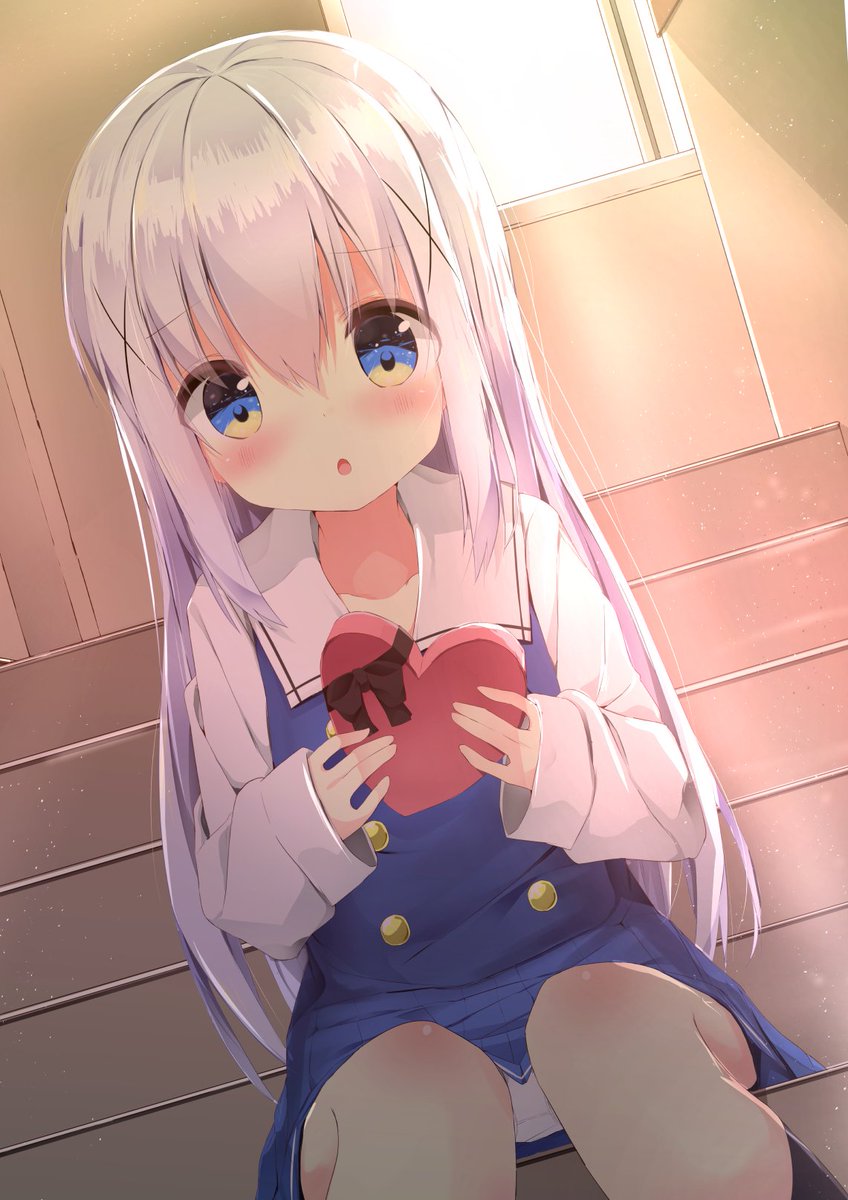 koudasuzu's tweet image. 恥ずかしくて、本命チョコが渡せない子。好き。

【71/118】#ふぇありぃチノ2017