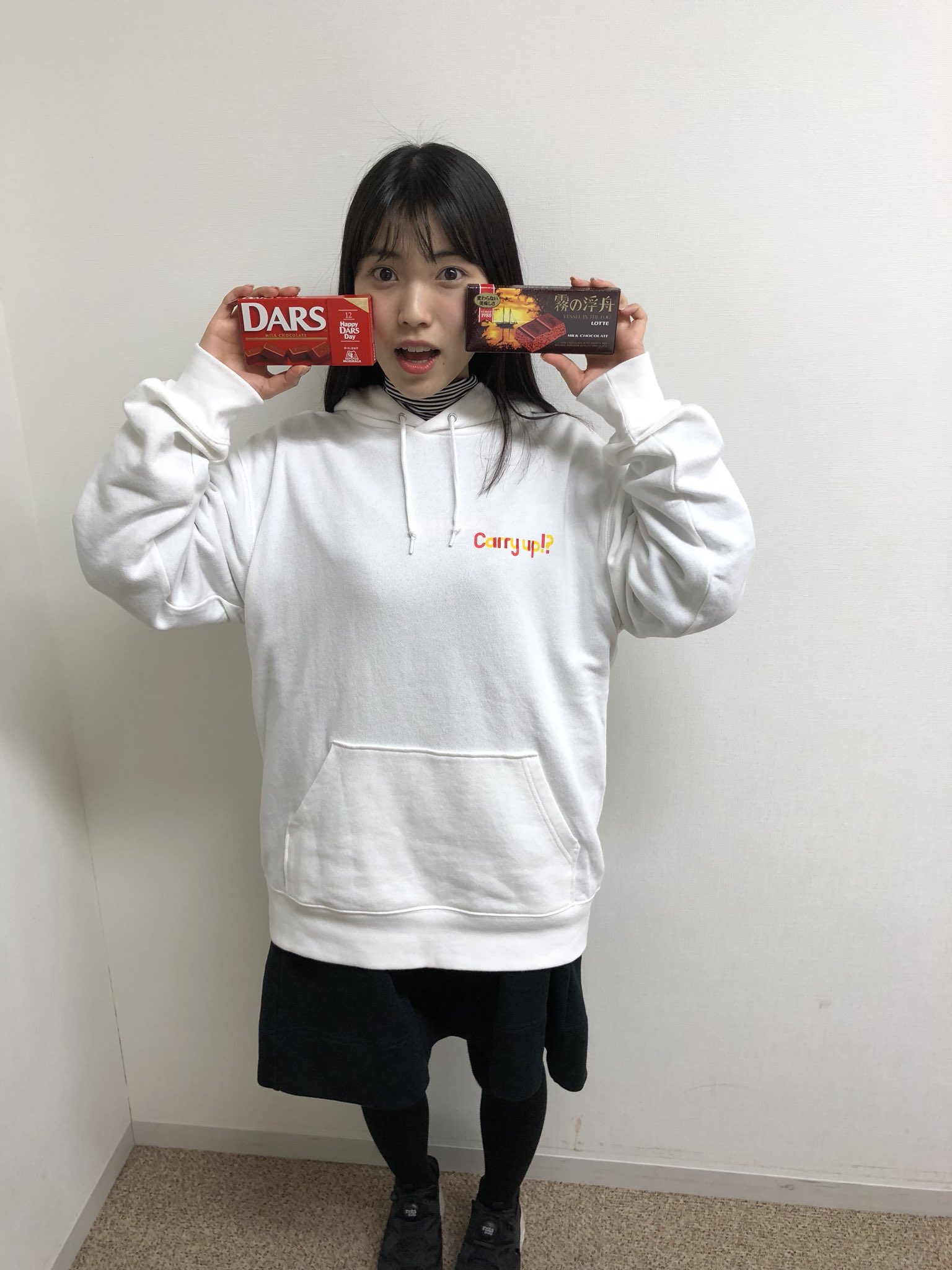 石原夏織 ポロシャツ ホワイト Lサイズ 「石原夏織のCarry up!?」