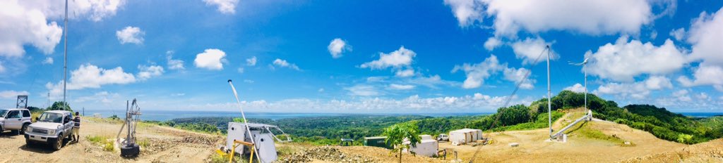 YapStateGovNews's tweet photo. #Yappening

The wind turbines are being prepared for the ribbon-cutting ceremony on Tuesday for the Yap Renewable Energy Development Project.

The event will be held at the YSPSC power plant.

#YSPSC #YapState #FSMicronesia #ADB #RenewableEnergy #Milestone https://t.co/T3kiwUXvMP