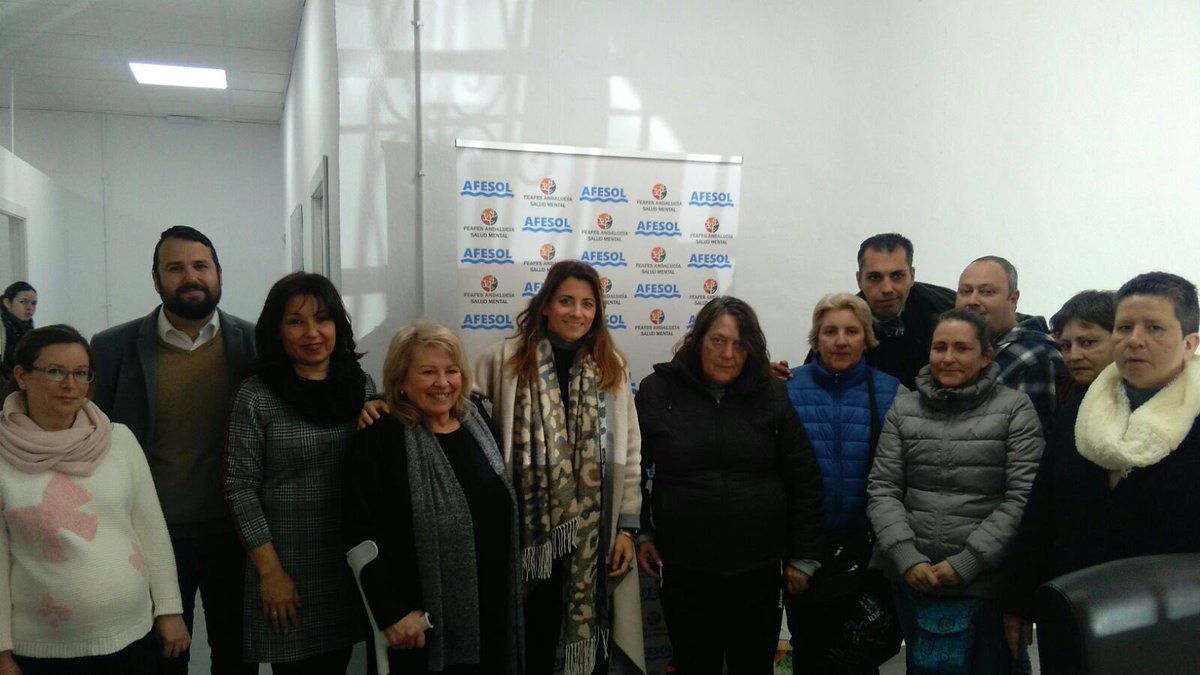 Ana Carmen Mata ha visitado las instalaciones que mantiene la entidad Afesol y Afesol Empleo. De la mano de si presidenta Conchi Cuevas ha visitado las instalaciones y conocido a los usuarios de la Asociacion aquejados de un proceso cronico de salud mental. <a href="/FelixLozanoN/">Felix Lozano</a> #ACMata