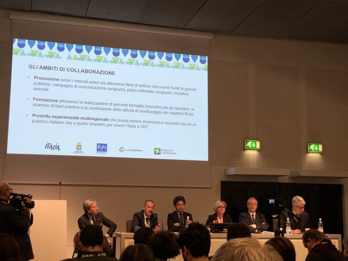 Importante accordo Puglia-Lombardia presentato ora in <a href="/bitmilano/">BIT</a>, un protocollo d’intesa per la promozione nazionale ed internazionale delle due destinazioni turistiche! #bit2018 #weareinpuglia <a href="/loredanacapone/">Loredana Capone</a>