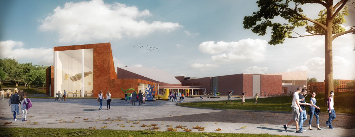 LMarchitects_fi's tweet photo. Laurentiustalo was our competition proposal for a new education centre in Lohja, Finland, which puts education at the heart of city life.

Read all about it on our website here: https://t.co/MxBH2YLoVm https://t.co/wQmg6cufRe
