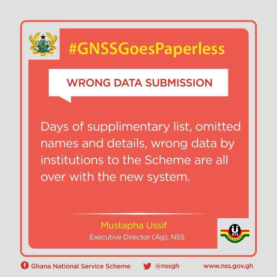Ghana National Service Scheme goes paperless with a new system. #GNSSGoesPaperless #NSS #NationalServiceScheme