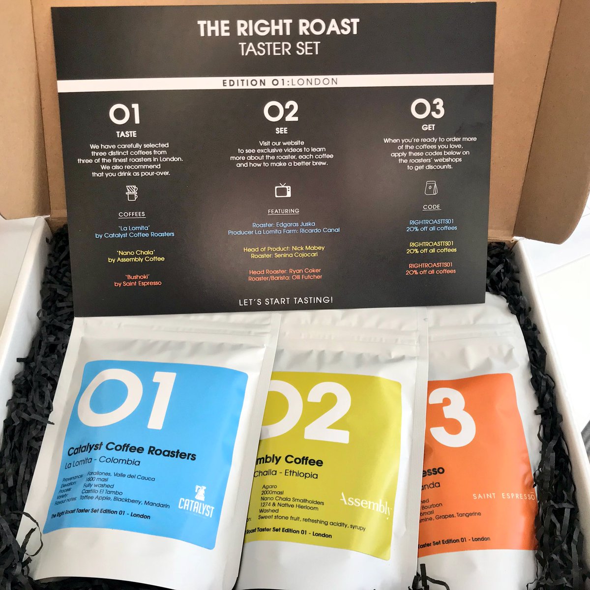An exciting delivery from <a href="/TheRightRoast/">The observeur</a> this morning. Love the packaging and the bags are the perfect size for my upcoming US trip. Can’t wait to try them all.