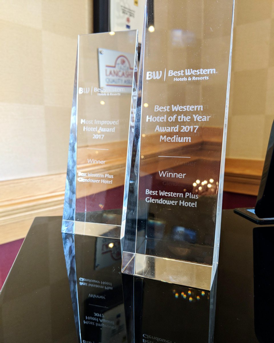 glendowerhotel's tweet photo. We are over the moon to announce we have won 2 new awards! Most Improved Best Western Hotel and Best Western Hotel of the Year (medium sized hotel)

Well done to all of the team and thank you to all of our lovely customers who have made this possible 🏆 https://t.co/Fy0jt4TweV