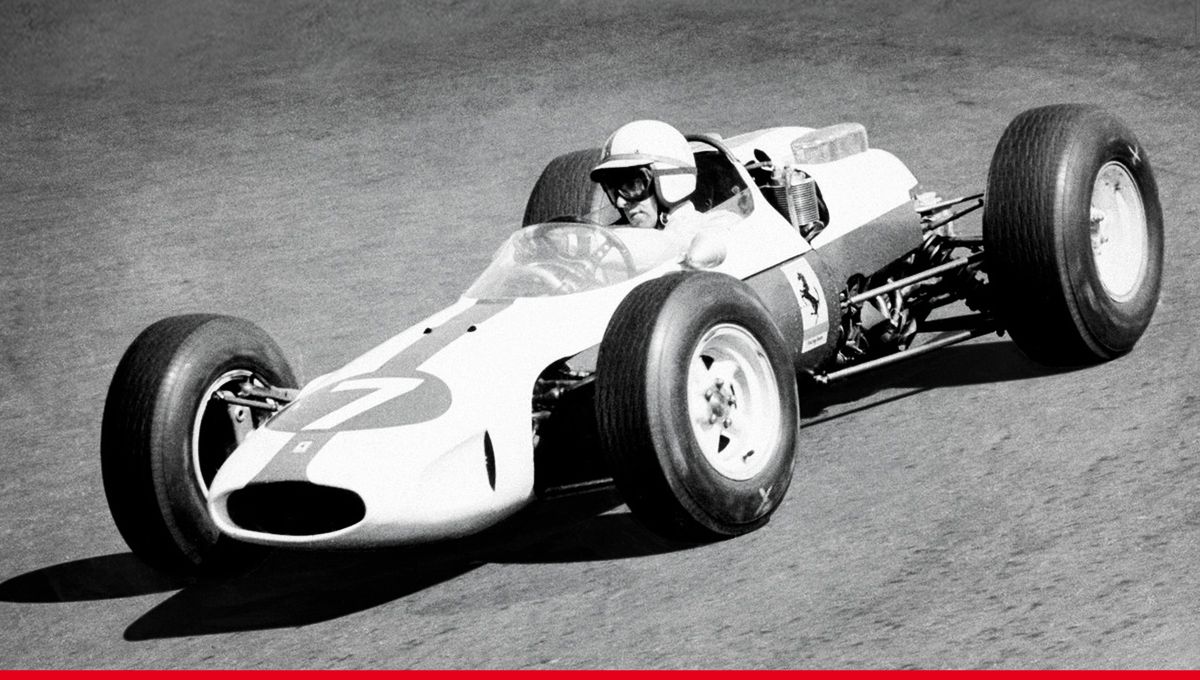 Ferrari's tweet photo. Here’s the livery “The Surtees”, inspired by the 1964 #Ferrari158 F1. #Ferrari70 https://t.co/FSyQeLCMfS
