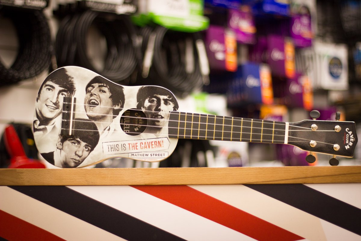 The Cavern ukulele, featuring The Beatles. George Harrison was a big ukulele fan. He wrote Here Comes The Sun on one. 

#ukulele #uke #beatles #guitarstore #musicstore #naas #kildare #supportlocal #shoplocal #localmusic