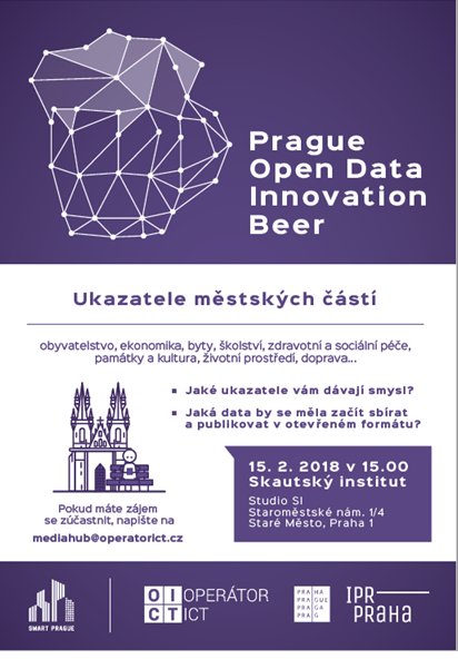 Benedikt_Kotmel's tweet photo. Pokud tě zajímá problematika dat související s ukazateli městských částí, stav se na dalším Prague Open Data Innovation Beeru :) Pozvánka v příloze. https://t.co/tnmNxc0YM3