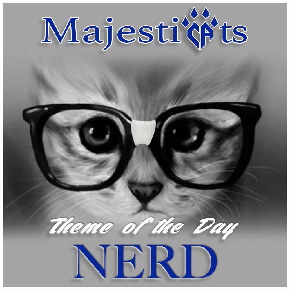 CA_MajestiCats's tweet photo. Day 2 of theme week! Excited to see everyone tonight at the #Clawstle! Only 3 more practices until @CHEERSPORTCorp...make them count! ✏️🤓🔬#nerdtheme #majesticats #j2crew #nationalsweek https://t.co/8P1lHwooje