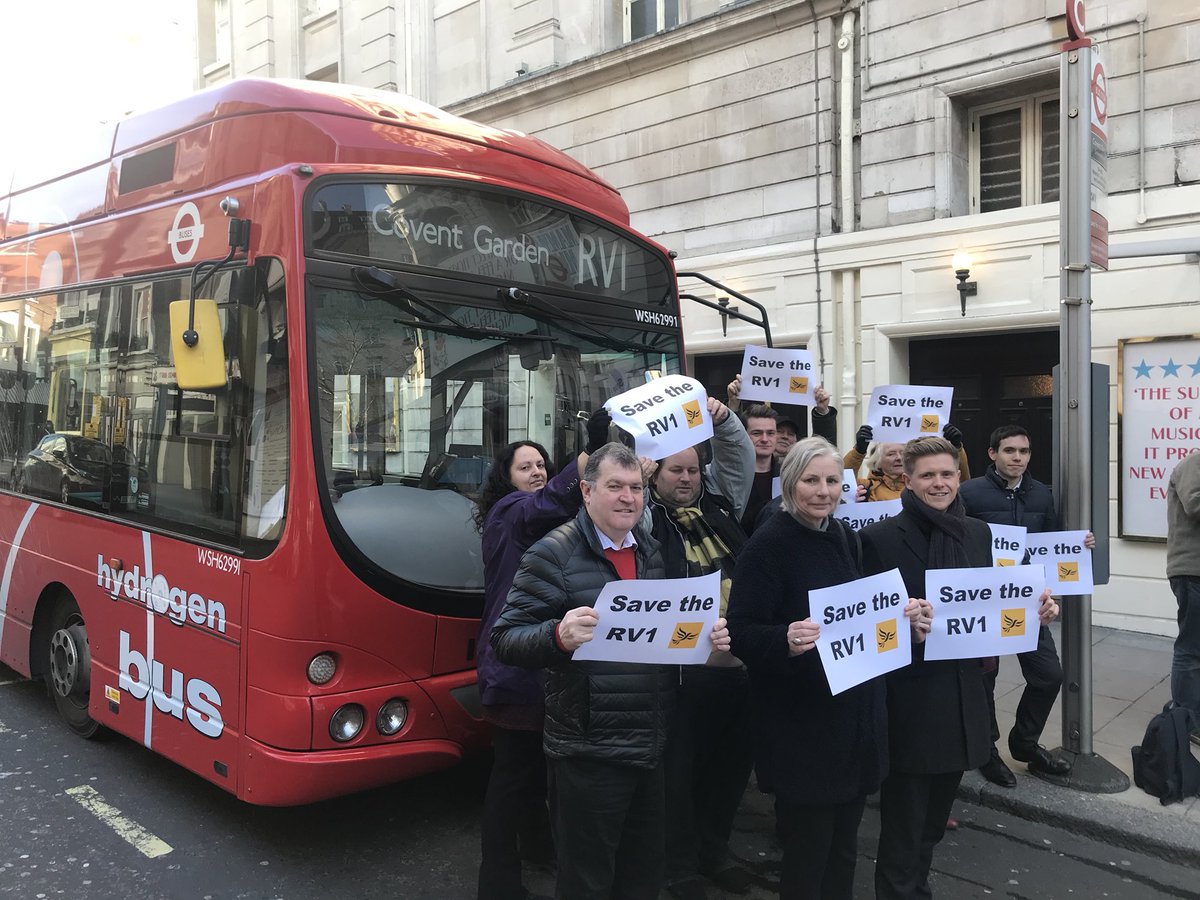 Lib Dems hold #savetherv1 rally on first weekday of new timetable with service cut to 3 an hour
