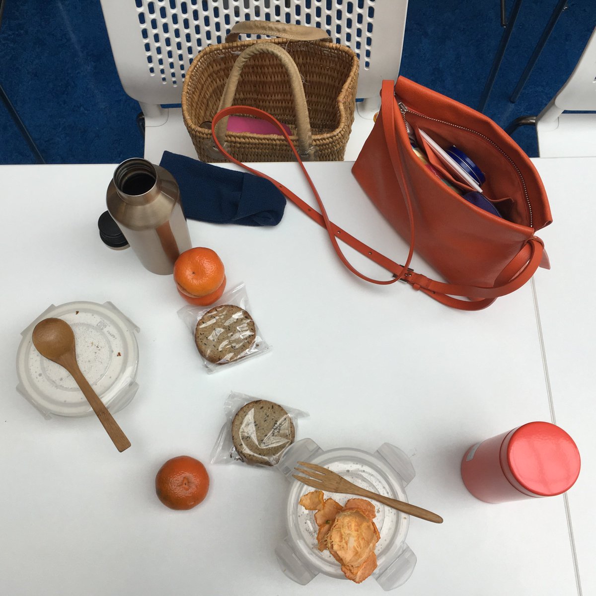 First day of R&amp;D week <a href="/NSCD/">National Sports Center for the Disabled</a>. Looks like orange is the theme (for lunch at least)!