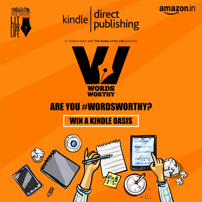 HinduLitforLife's tweet photo. *Deadline Tomorrow*
Hey there, #LitForLifers!! Dreaming of becoming a published author? All it'll take is registering for the #WordsWorthy contest with @amazonIN ; not to mention you could win a #KindleOasis! For details, click here: https://t.co/Iibfeweopk
#LFL #KDP #WordsWorthy https://t.co/c7VEXmMhFj