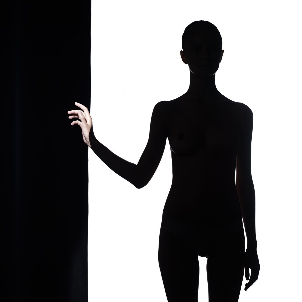 partial silhouette photography