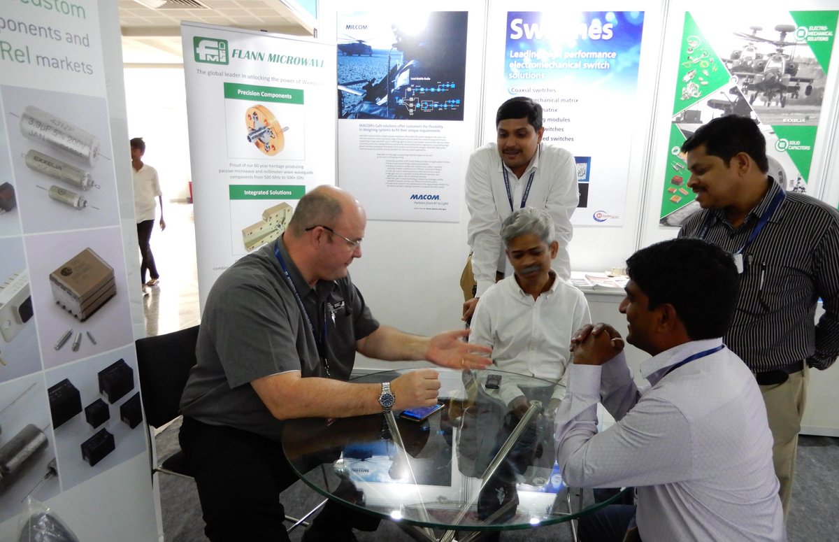 FlannMicrowave's tweet photo. Thank you to our partner #Syratron for representing #FlannMicrowave at the International Radar Symposium India (IRSI). Here’s a few photos from the #exhibition held at the NIMHANS Convention Centre in #Bangalore. https://t.co/z0SI1ixq1k