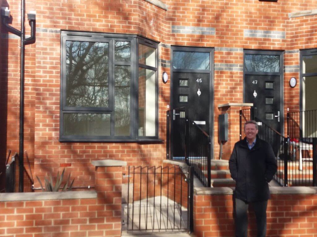 Outside one of our more challenging infill schemes in Old Trafford. Delighted to have completed and fully let the properties.