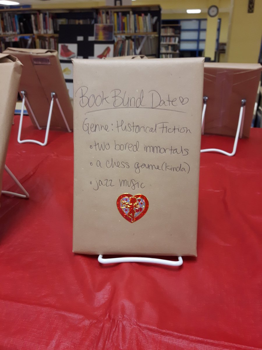 mctavish_h's tweet image. Stop by the library for a Blind Date with a Book! Selected and displayed by the #LégerLiterati book club. We meet every other Friday during both lunch periods in case you wanna join in the fun! @CardinalLegerSS #LancerLearning #lovereading