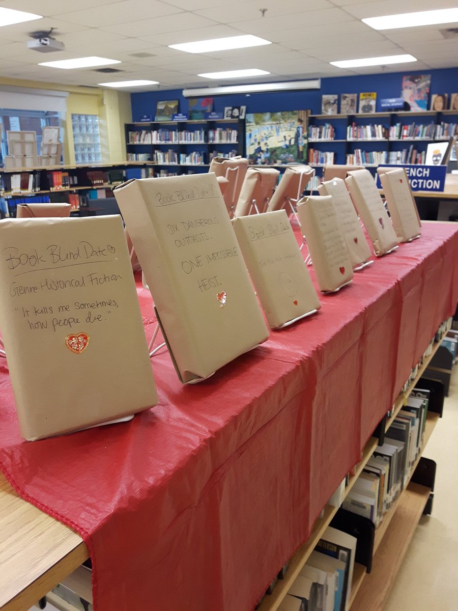 mctavish_h's tweet image. Stop by the library for a Blind Date with a Book! Selected and displayed by the #LégerLiterati book club. We meet every other Friday during both lunch periods in case you wanna join in the fun! @CardinalLegerSS #LancerLearning #lovereading