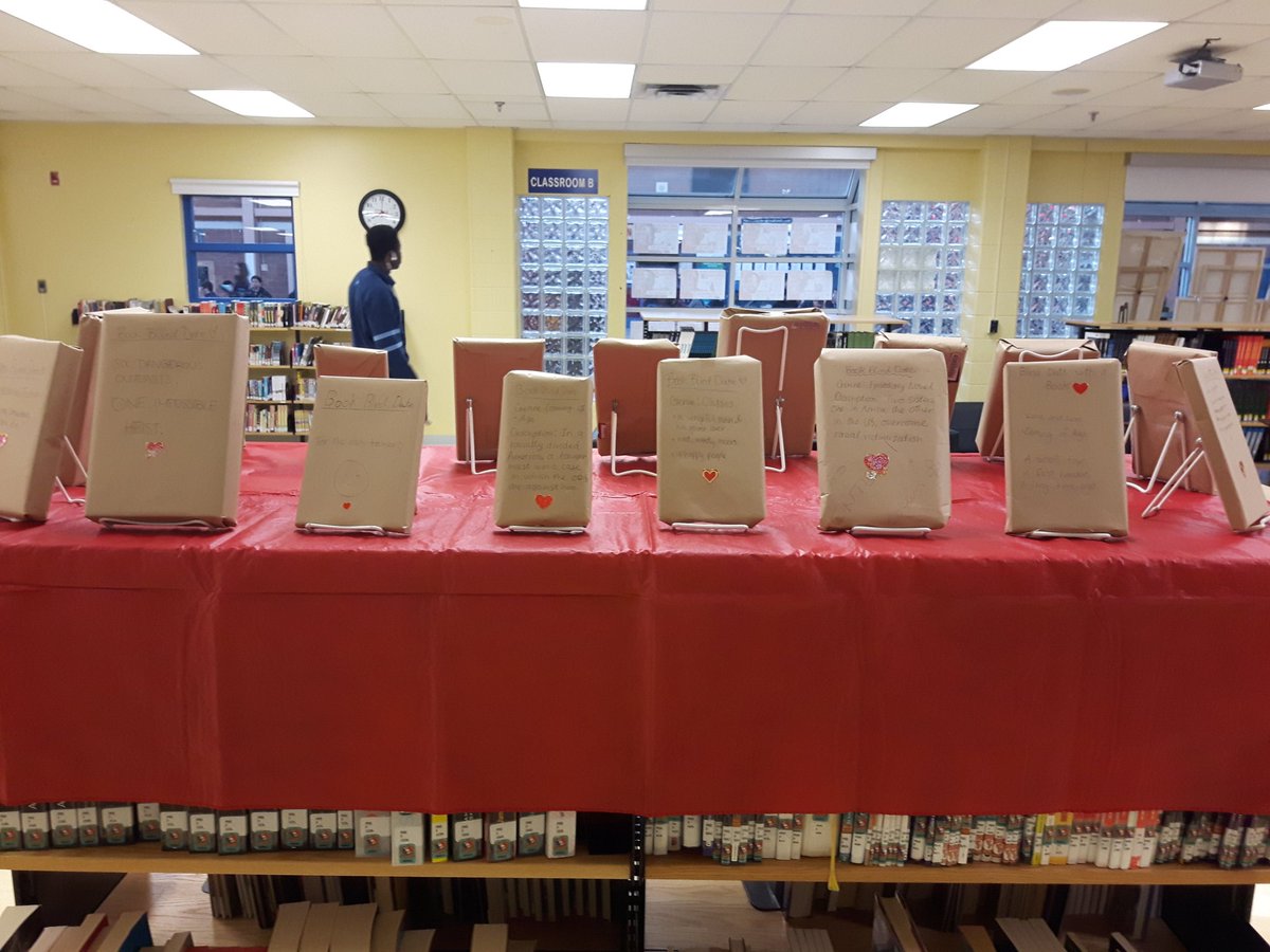 mctavish_h's tweet image. Stop by the library for a Blind Date with a Book! Selected and displayed by the #LégerLiterati book club. We meet every other Friday during both lunch periods in case you wanna join in the fun! @CardinalLegerSS #LancerLearning #lovereading