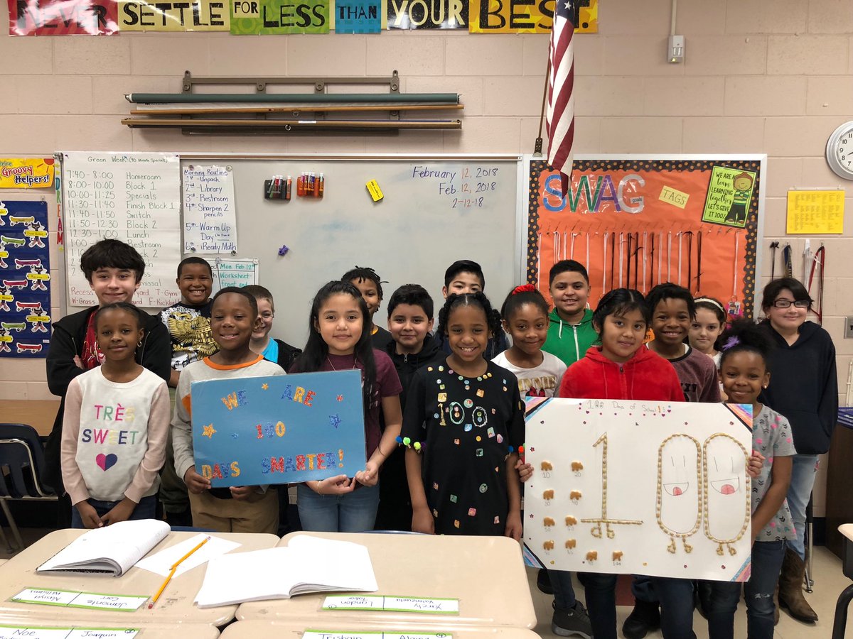 tammy1pulliam's tweet photo. #100thdayofschool #100dayssmarter #watchussoar #teamzeb @ZebVanceEagles https://t.co/tO9LieslE3