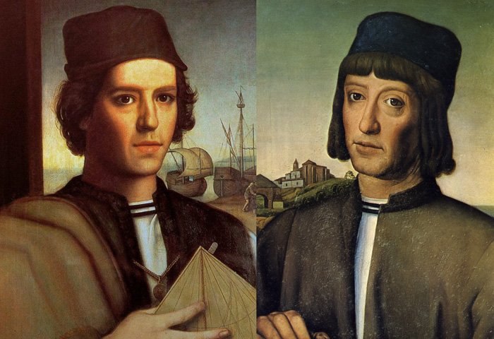11. Columbus' 1st voyage consisted of 3 ships - the Nina, the Pinta & the Santa Maria. The part-owner of the Nina & Pinta - Martin Pinzon (right) - is said to have been a Muslim & descendant of the Marinid Sultan who ruled Morocco between 1366-1366. His brother, Vicente (left).